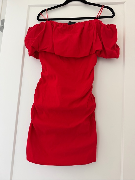 Zara Dresses & Skirts - Zara Red Off-Shoulder Mini Dress